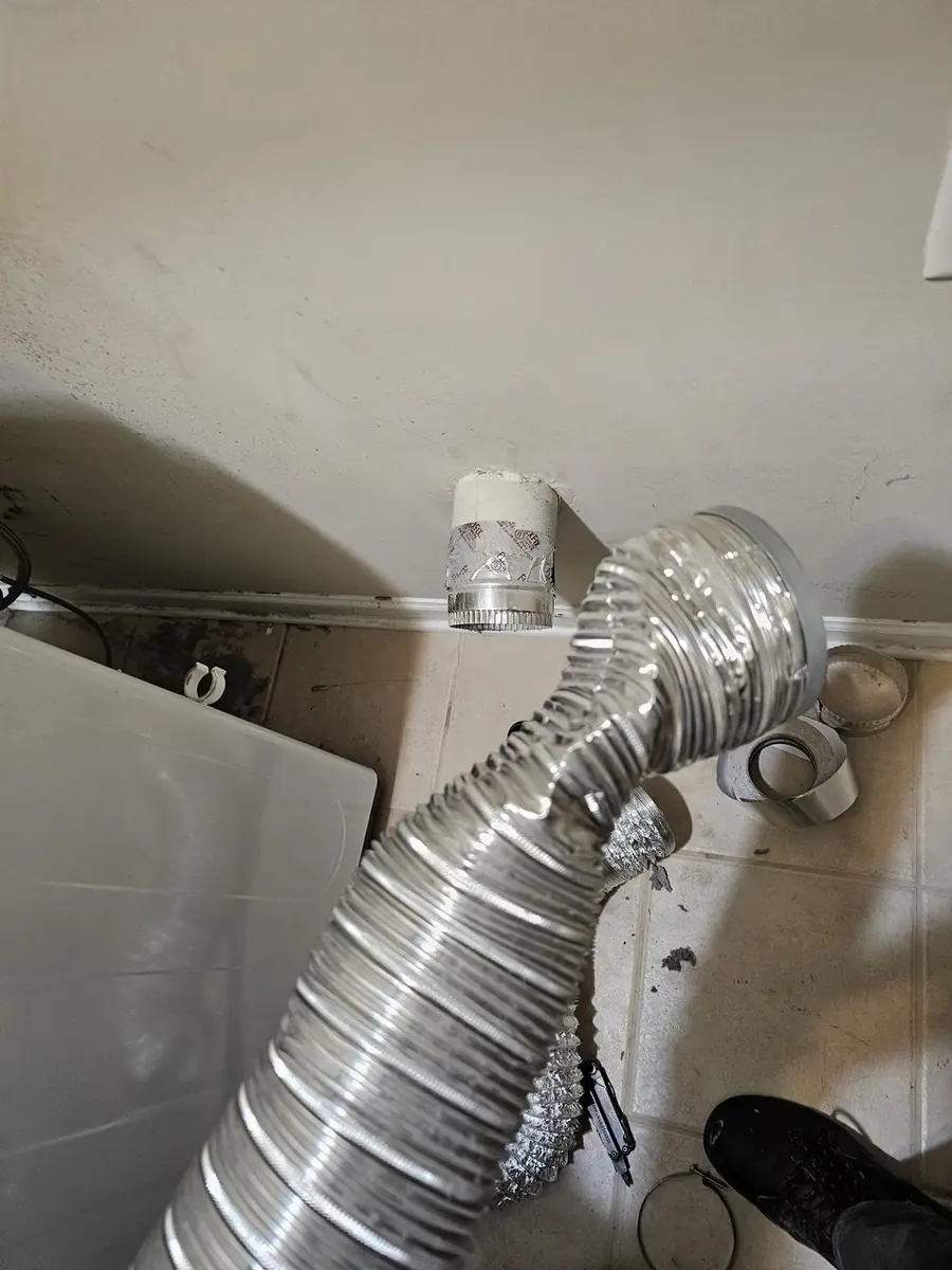 Dryer vent termination after repair by Green and Clean