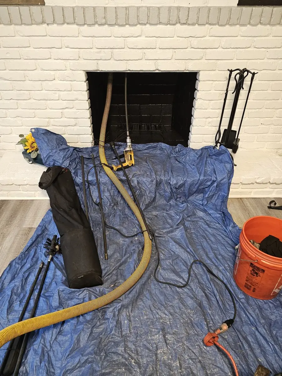 Green and Clean Home Services van ready for a chimney cleaning in Mentor