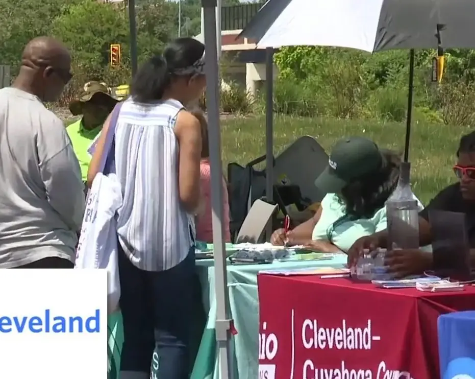Green and Clean Home Services at a Greater Cleveland Food Bank event