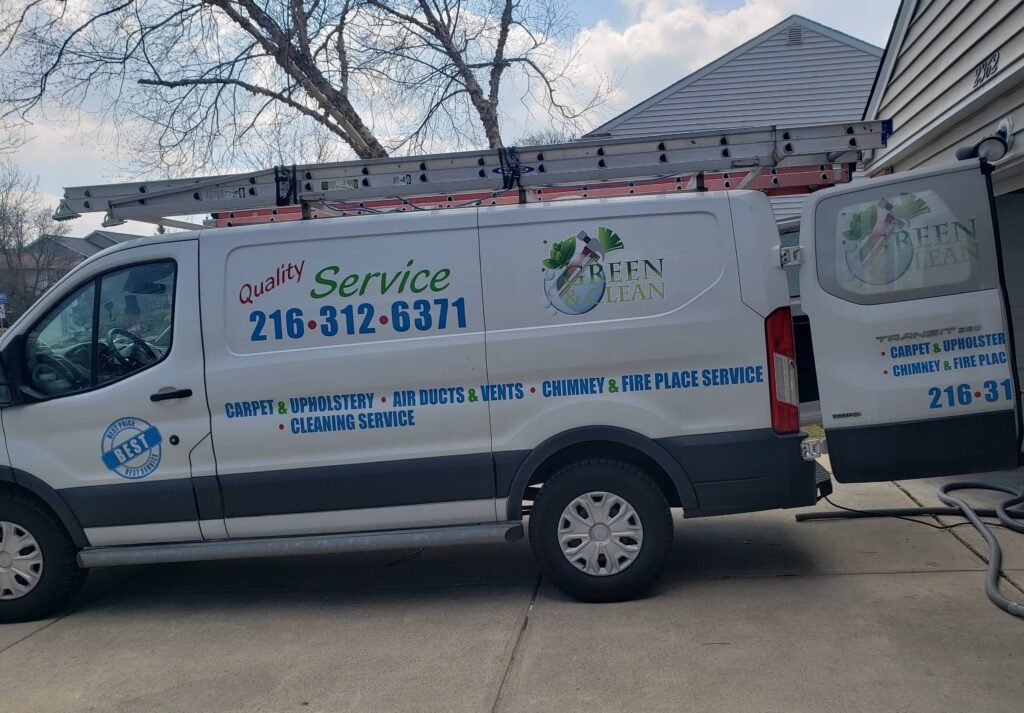 Green and Clean Home Services Van
