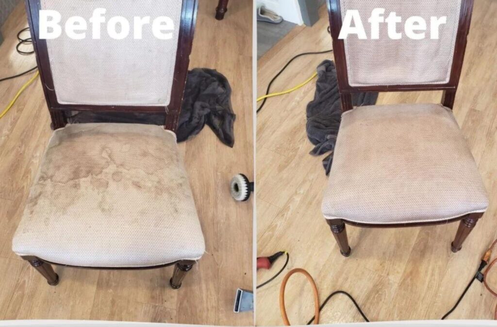 Expert upholstery cleaning by Green and Clean Home Services in Mentor, Ohio, ensuring top-quality care for your furniture. upholstery cleaning near me.