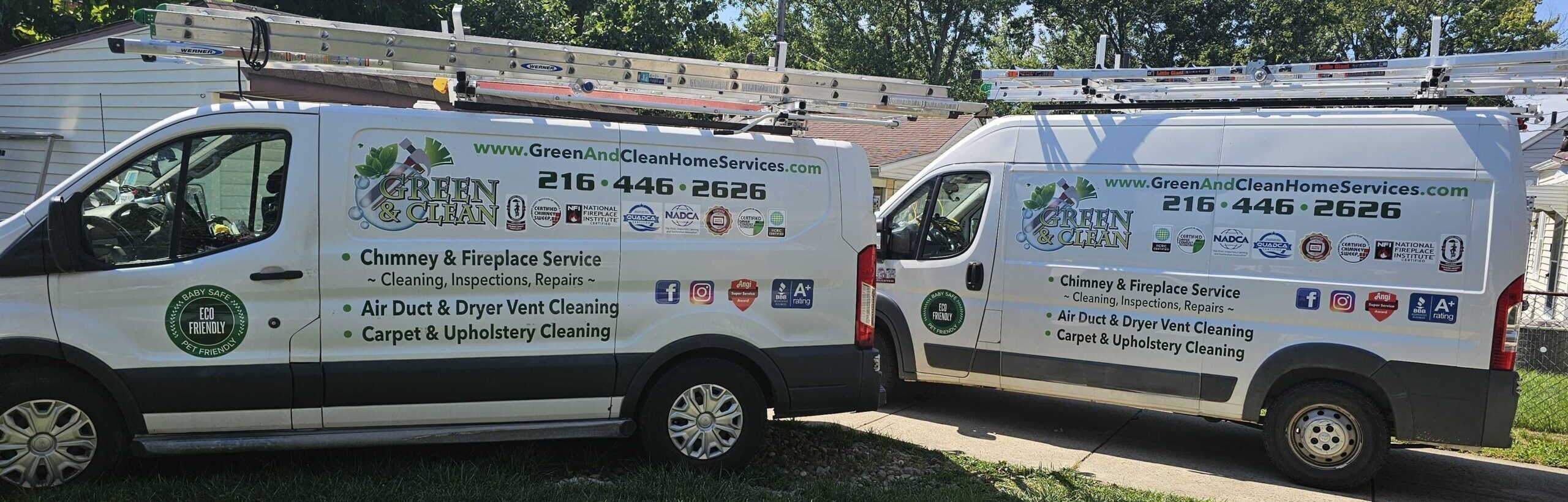 Green and Clean Home Services Hero BG Image