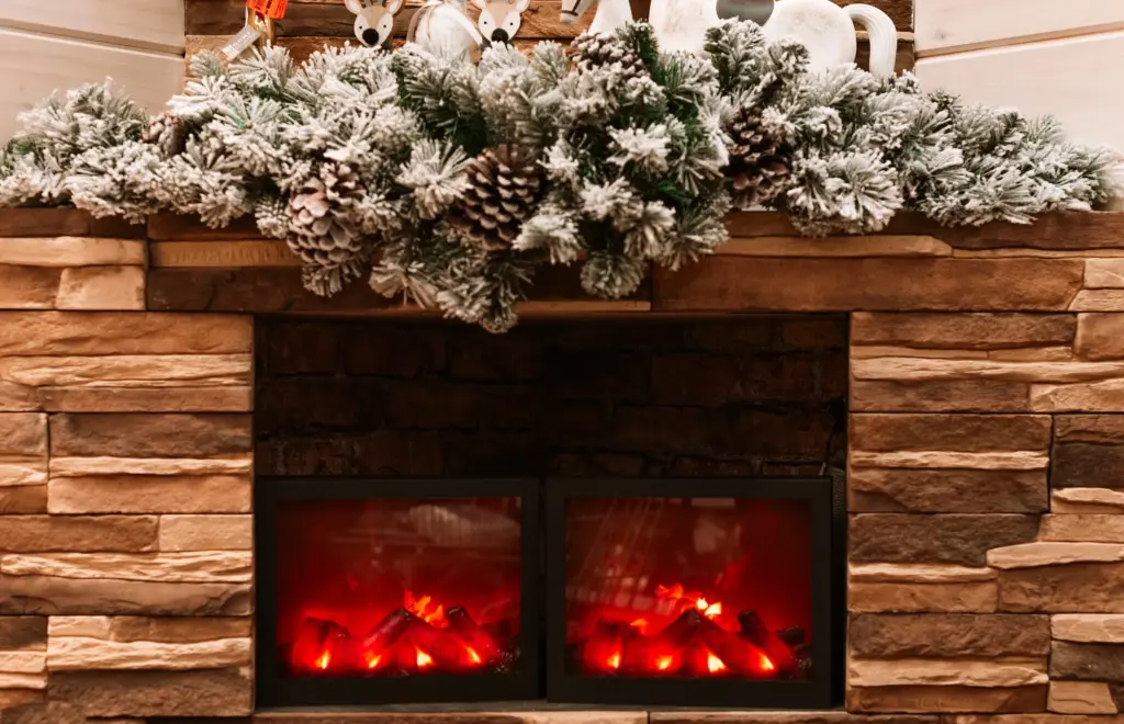 can an electric fireplace heat a house Solon Ohio